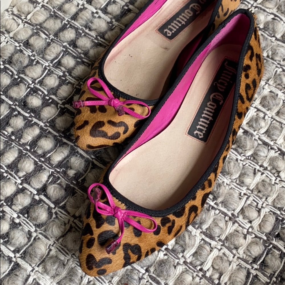 Juicy couture leopard flats